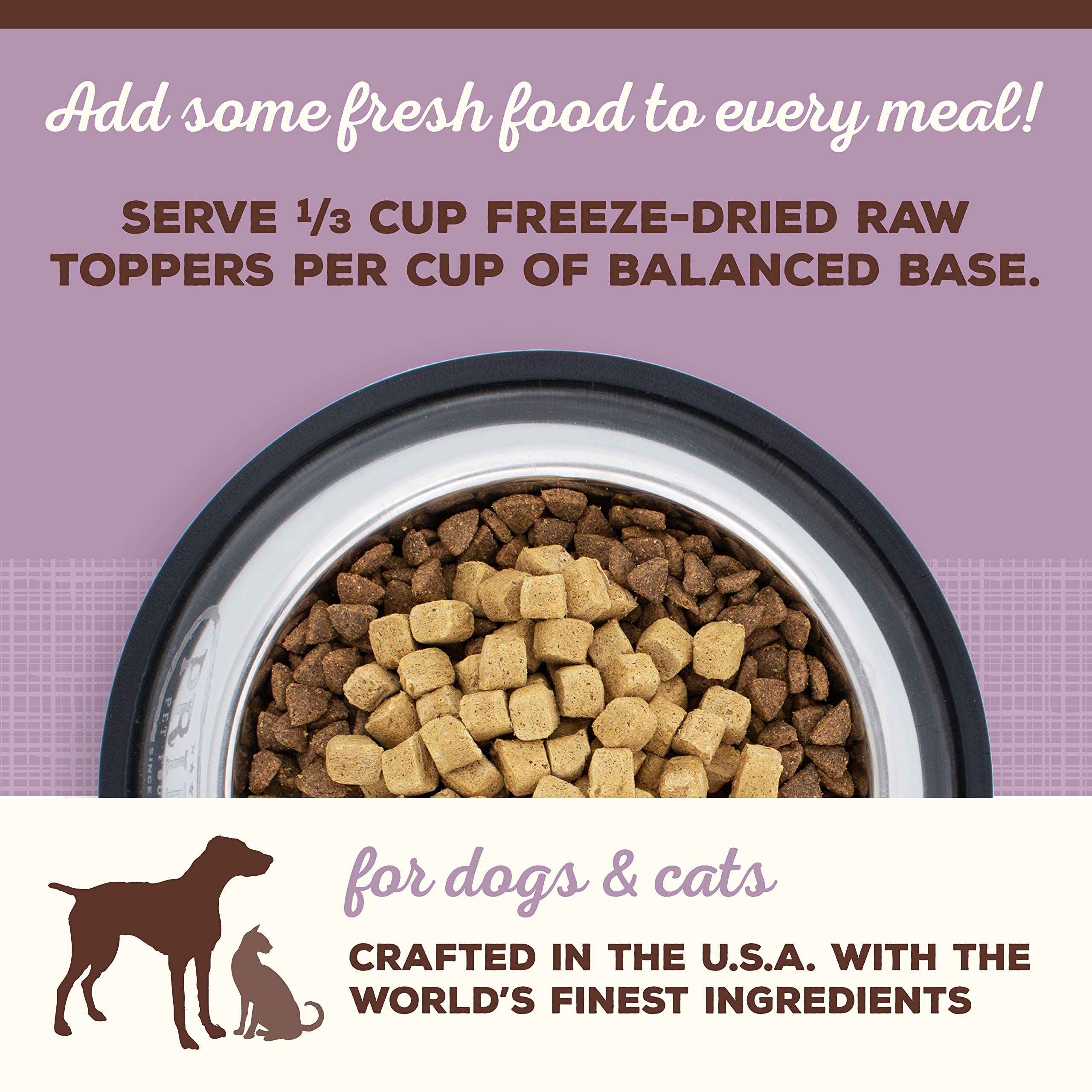 **Primal Freeze-Dried Turkey Dog & Cat Food Toppers - Grain-Free, Probiotic-Enriched Meal Mixers & Training Treats for Pets (18 oz) - Perfect for Picky Eaters & Digestive Health**