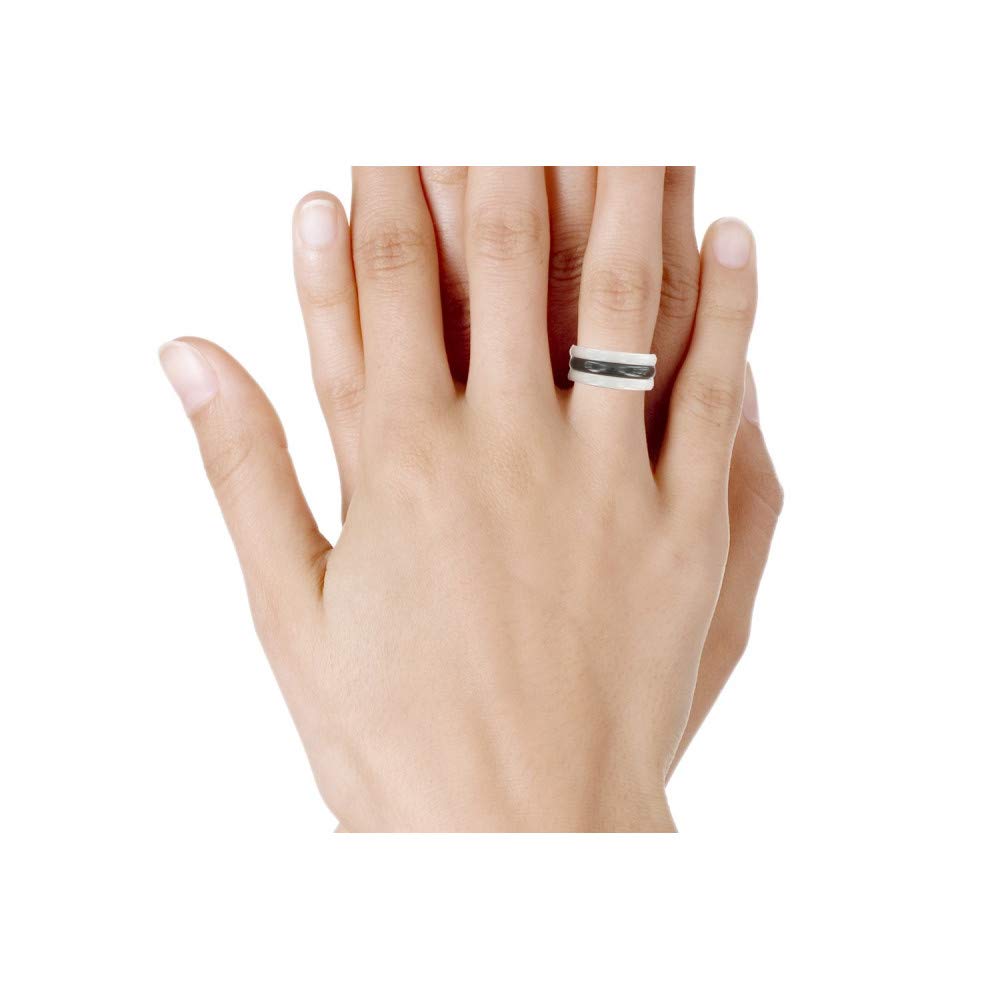 3mm White Ceramic Ring for Women - Minimalist Stackable Band, Dainty Wedding Engagement Promise Jewelry Gift for Her - Perfect for Everyday Wear, Special Occasions & Anniversary Gifts