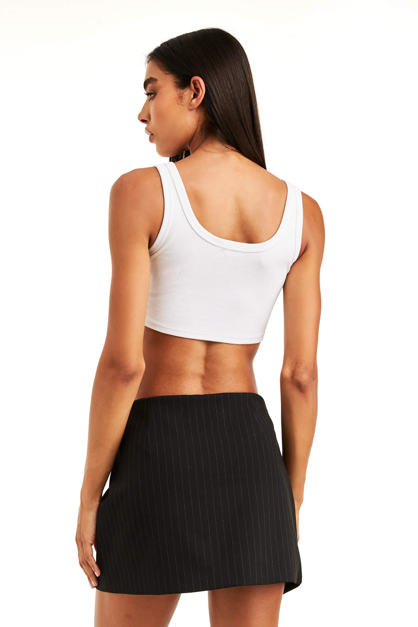 Campbell Black Pinstripe Skort - Stylish and Comfortable Skirt Shorts for Women | Perfect for Golf, Tennis, and Casual Outings