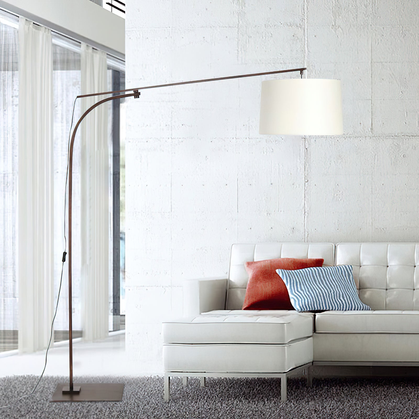 Cornelius Arc Floor Lamp - Modern Adjustable LED Standing Light for Living Room, Bedroom & Office - Perfect for Reading, Working & Ambient Lighting