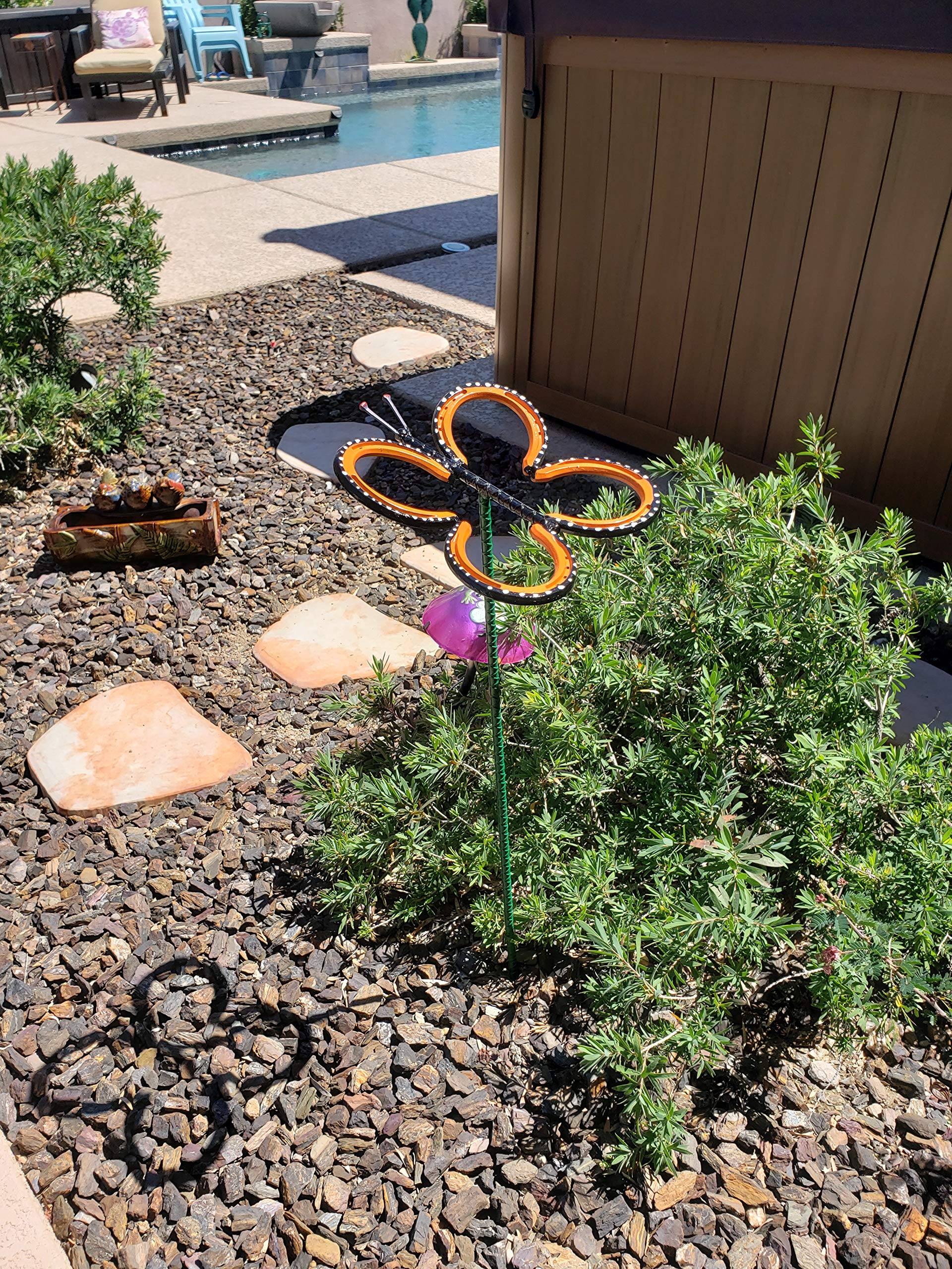 Decorative Garden Butterfly Decor - Outdoor Metal Butterfly Ornaments for Yard, Patio, and Garden Decorations - Perfect for Spring and Summer Landscaping