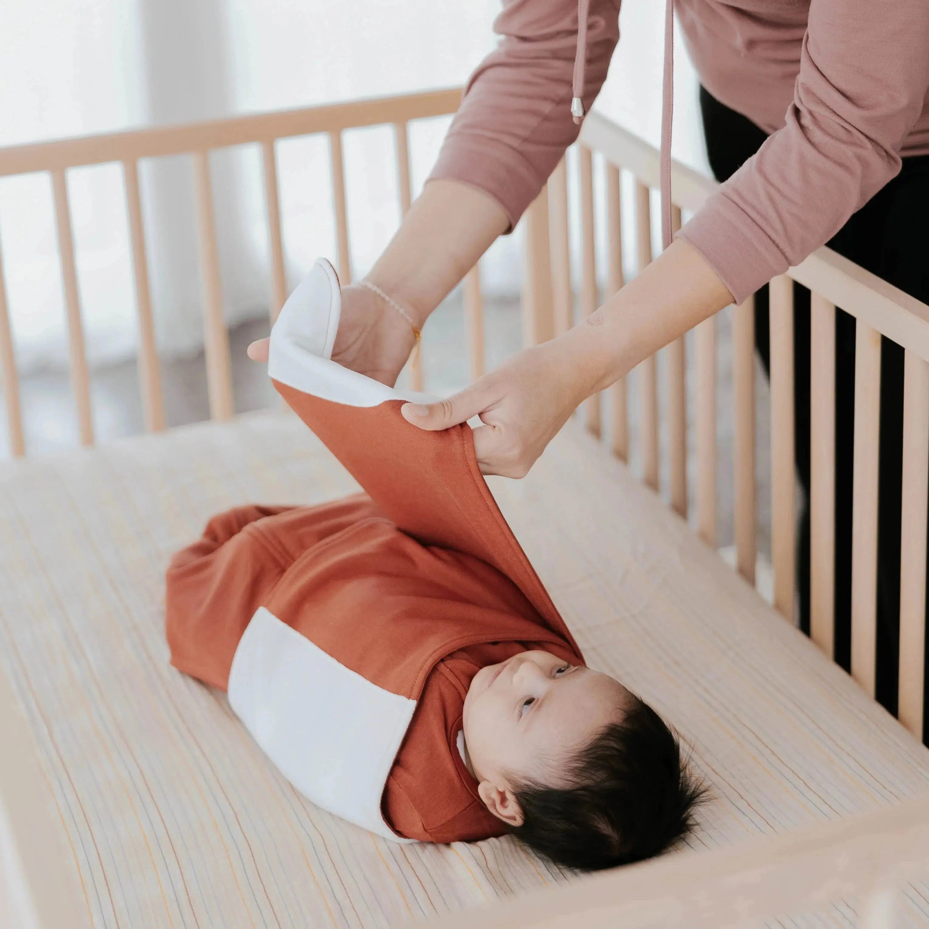 Butterfly Swaddle Wrap - Soft & Breathable Baby Swaddle Blanket for Newborns | Toasty Orange | Perfect for Sleep, Swaddling & Comfort | Ideal for Nursery, Daycare & Travel