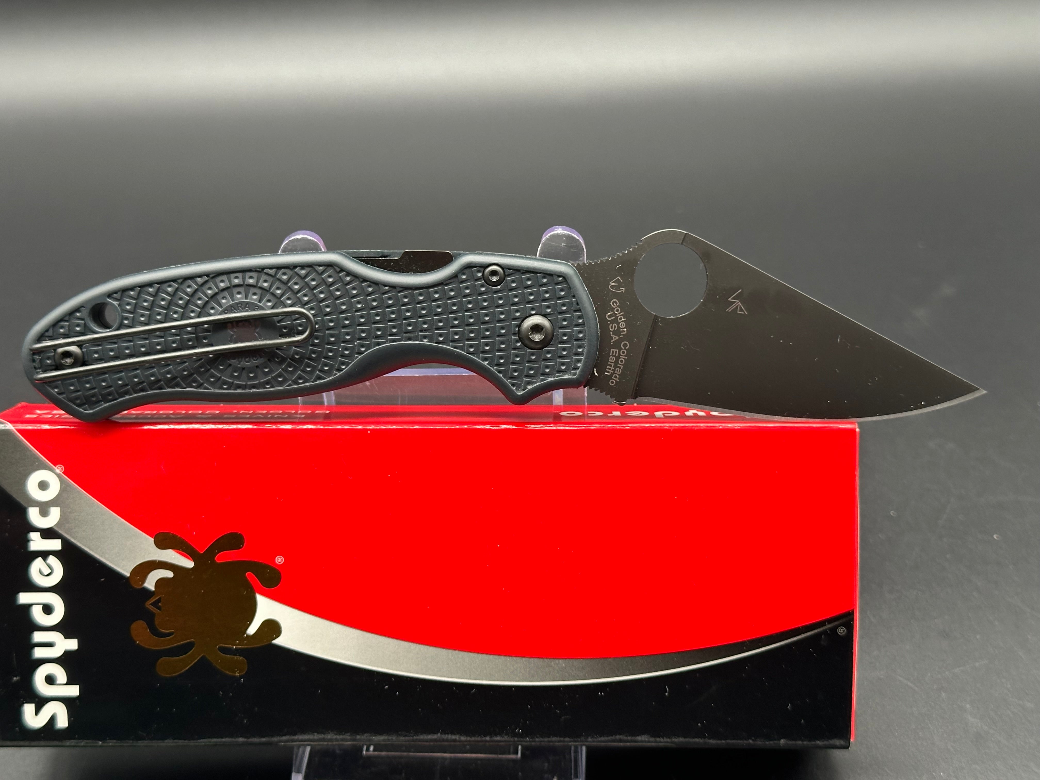 Spyderco Para3 Lightweight Knife - Joker Exclusive CrewWare Edition | EDC Folding Pocket Knife for Outdoor, Camping & Everyday Carry