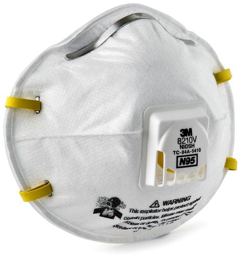 3M 8210V N95 Particulate Respirator Mask - 8 Pack/Case | NIOSH Certified for Dust, Mold & Pollen Protection | Ideal for Construction, Woodworking & DIY Projects