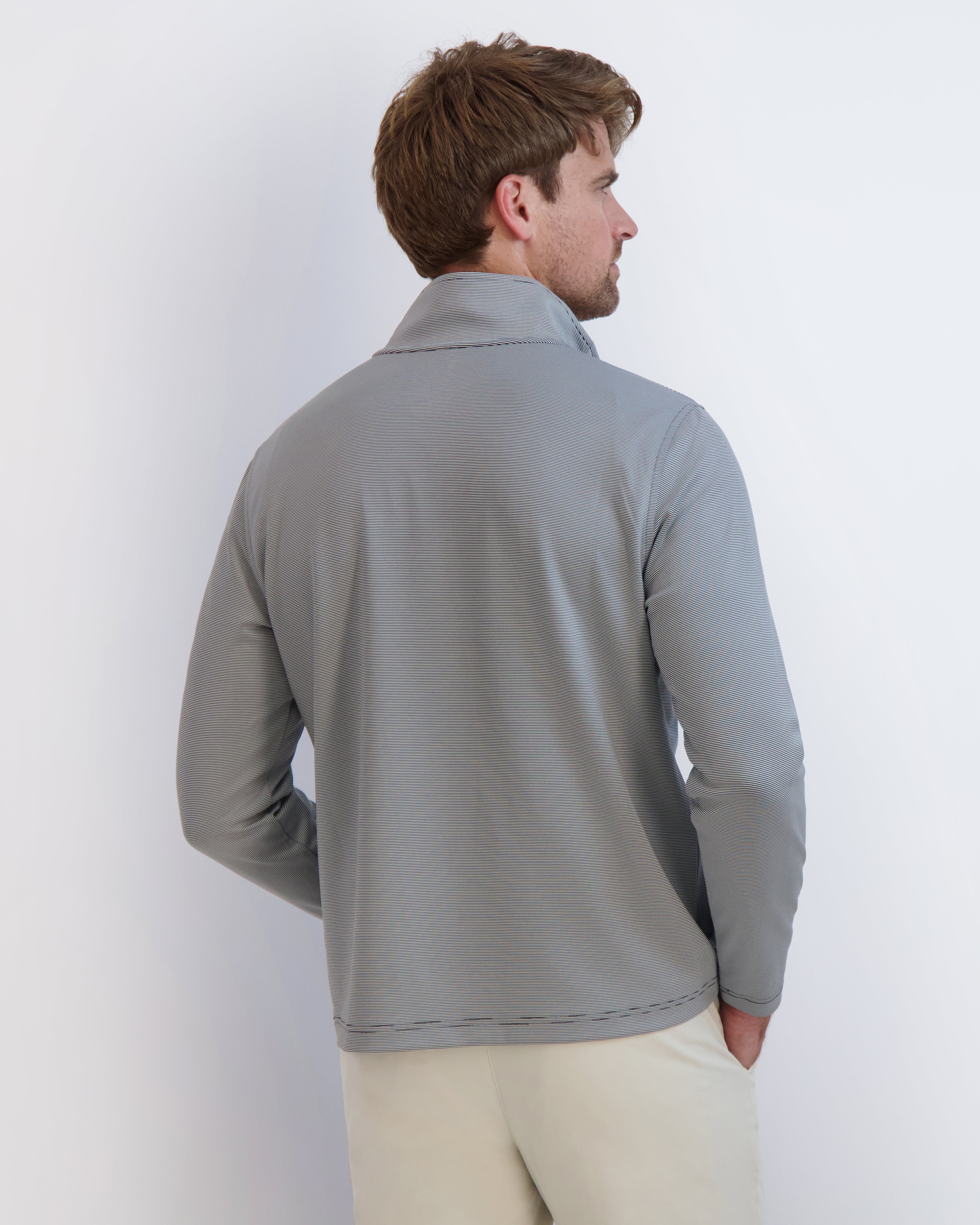 COUGHLIN Men's Quarter Zip Pullover Sweater - Lightweight & Comfortable for Casual Wear, Office, and Outdoor Activities