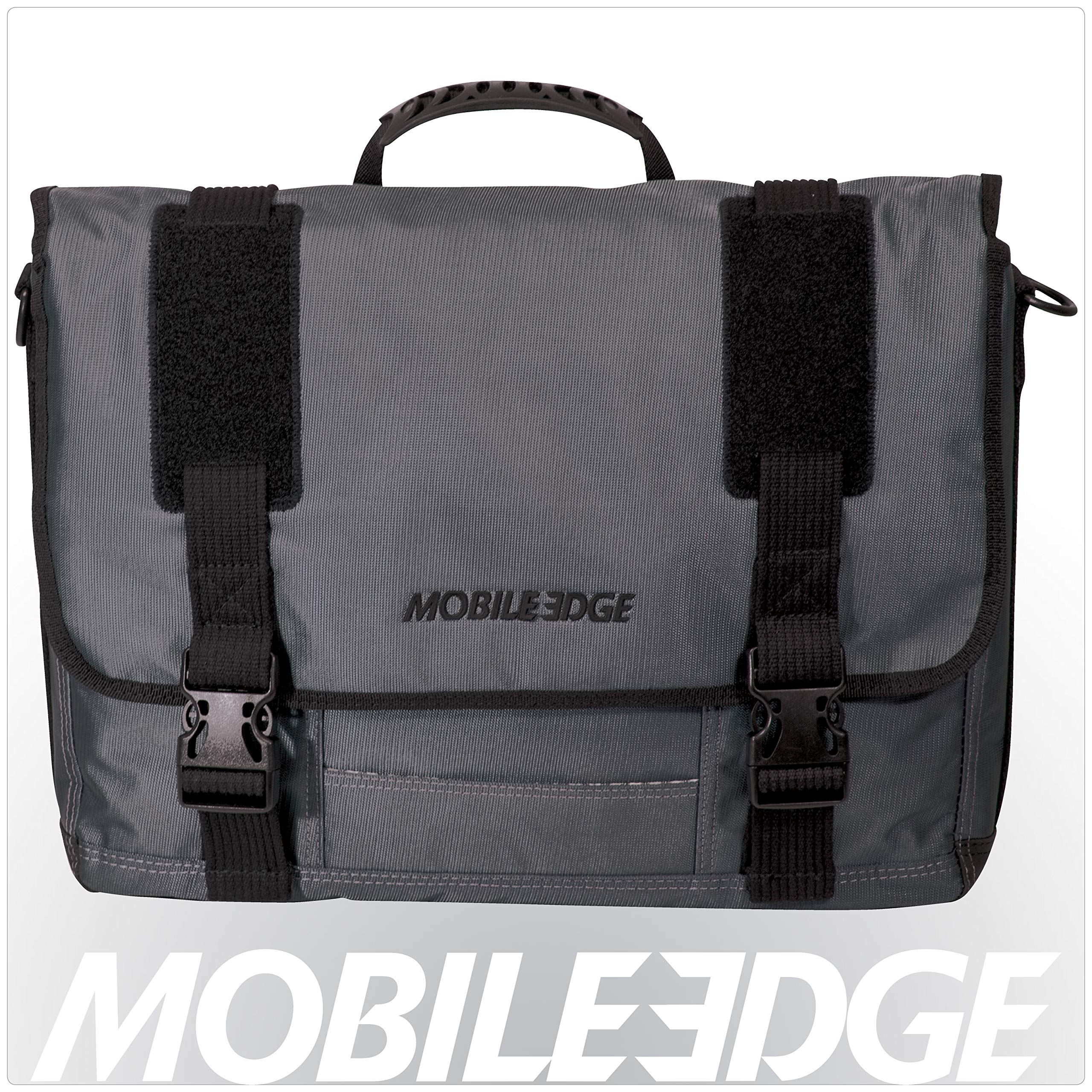 Premium Mobile Edge Laptop Messenger Bag for Men & Women - Durable 17.3 Inch Laptop Briefcase with Padded Compartment (Graphite) - Perfect for Business Travel, Work Commute & College Students - MEGME