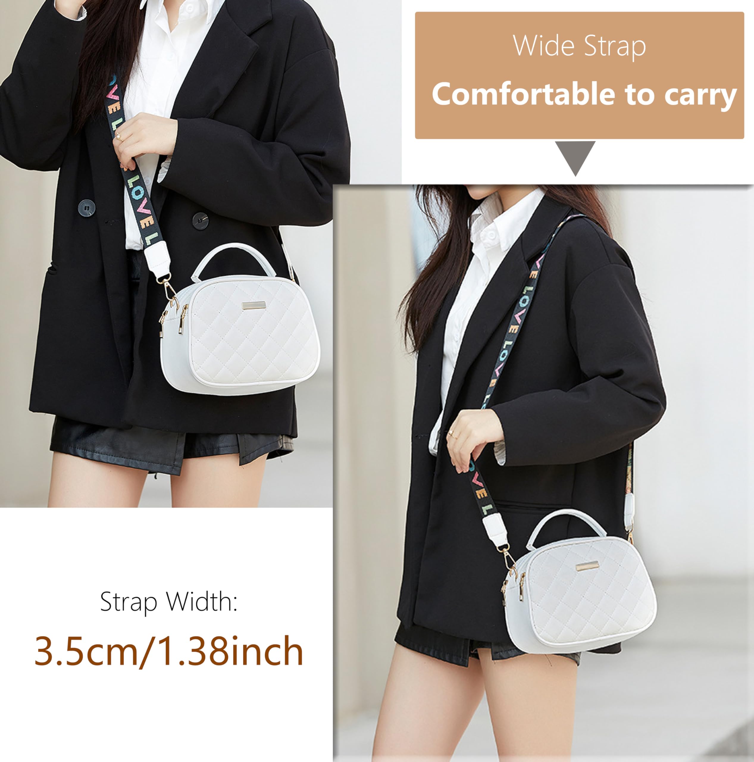 PORT&LOTUS Women's Small Handbags - Stylish Top Handle & Crossbody Purse for Everyday Use | Perfect for Work, Shopping & Travel Accessories