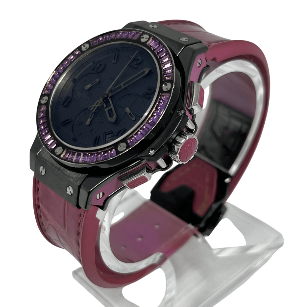 Hublot Big Bang Black Tutti Frutti Purple Ceramic & Sapphire Ladies Watch - Luxury Swiss Timepiece for Women, Perfect for Gifts, Special Occasions & Fashion Statements