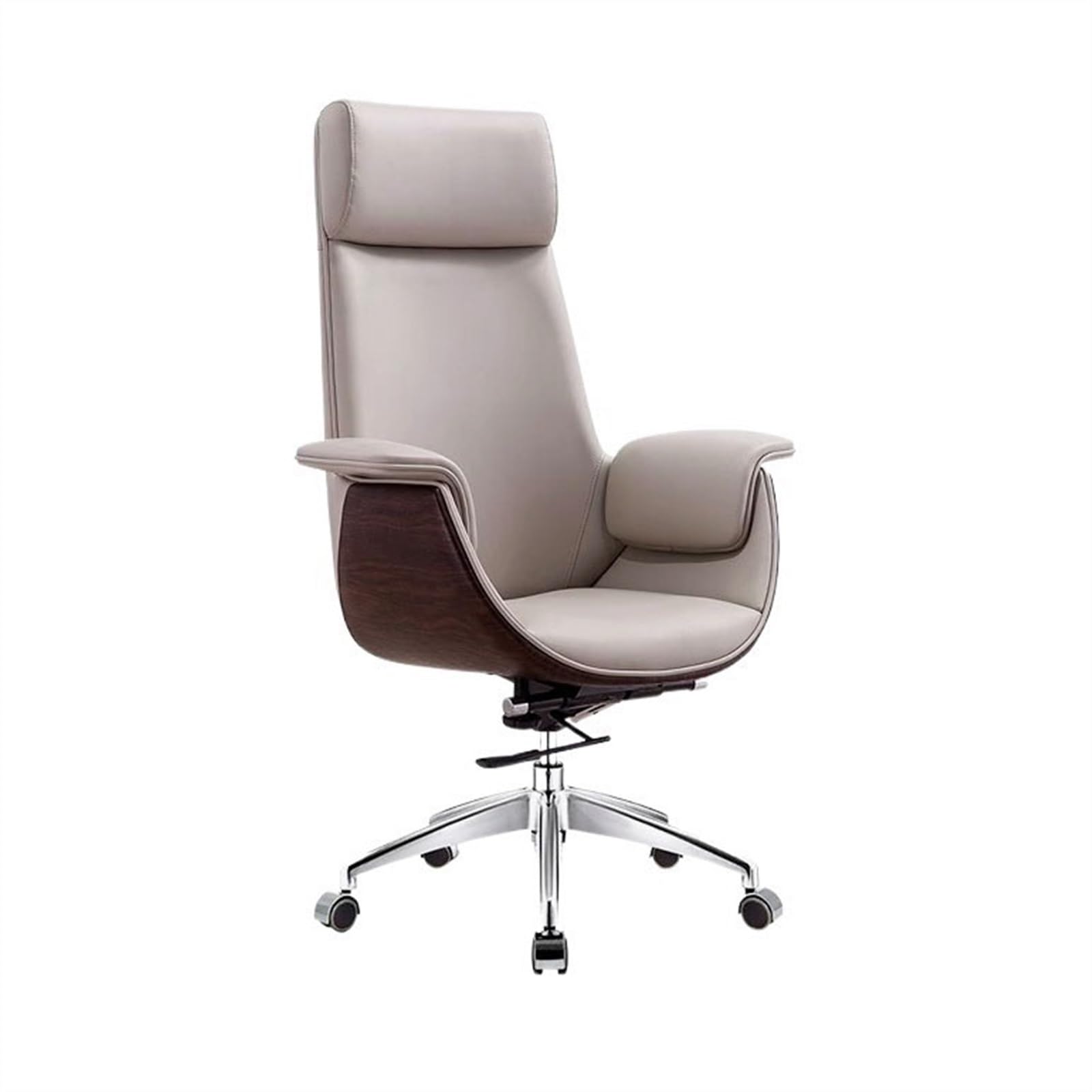Ergonomic Office Chair with High Back - Adjustable Swivel Desk Chair for Home, Study & Conference - Lift Function & Lumbar Support - Stylish Gray Executive Chair for Comfortable Work & Study Sessions