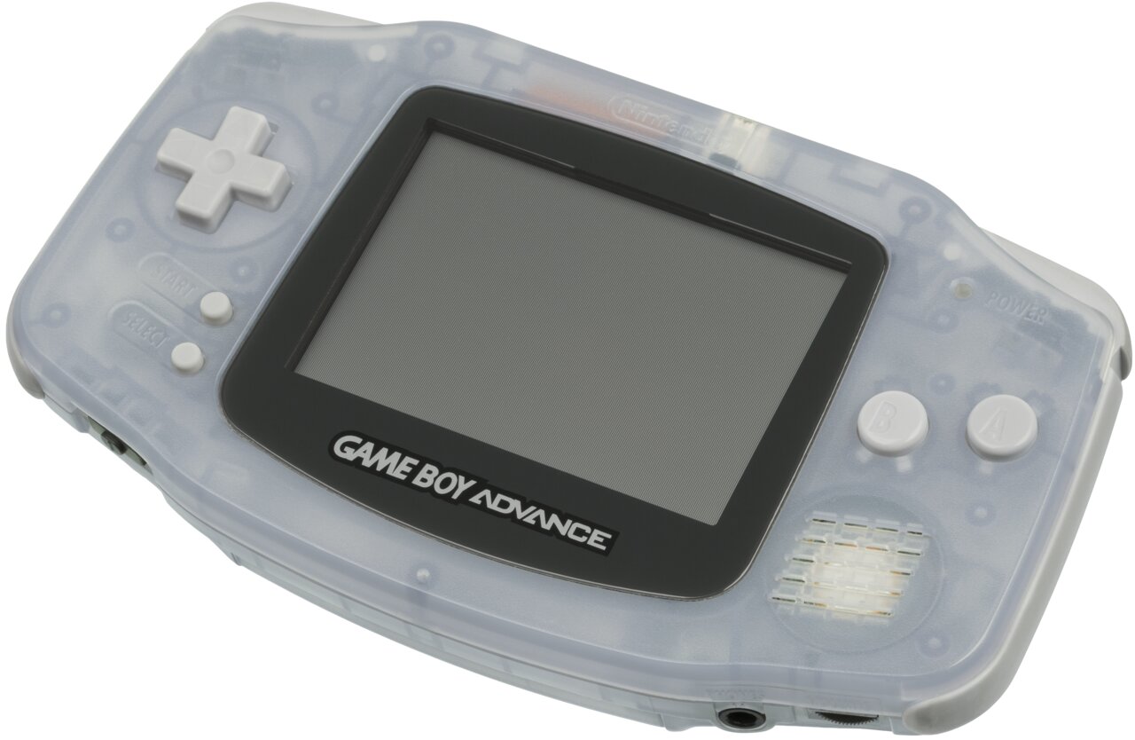 Original Nintendo Game Boy Advance Glacier Blue Handheld Console - Retro Gaming for Kids & Adults, Portable Travel Entertainment