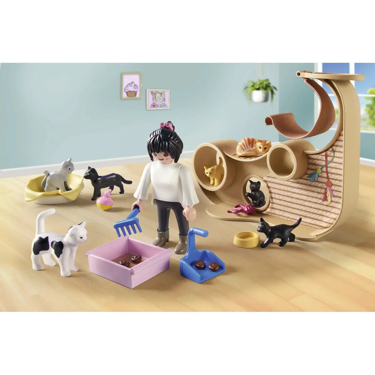 Premium Cat Cafe 71744 - Cozy Cat-Themed Coffee Mug for Cat Lovers - Perfect for Home, Office & Gifts