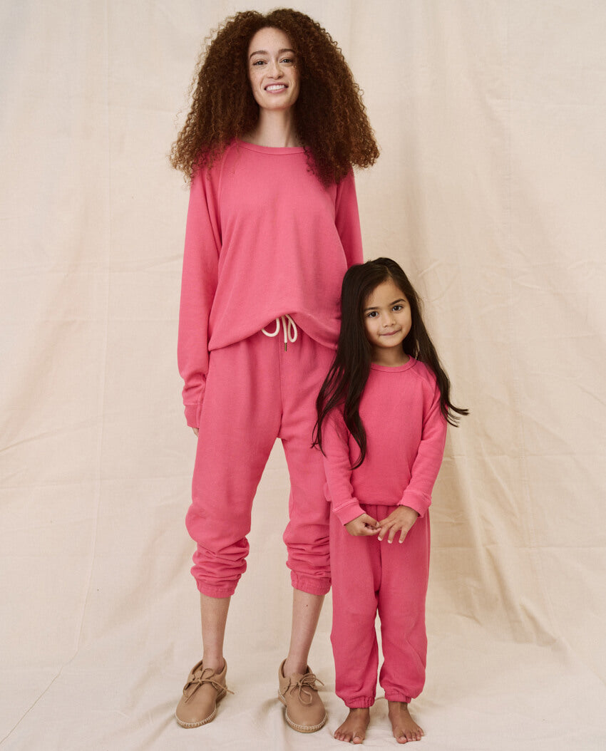 The Little Stadium Sweatpant - Solid Bright Rouge Color | Comfortable Women's Joggers for Lounge, Yoga & Casual Wear