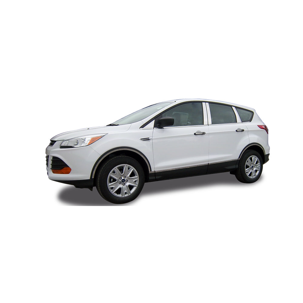 10pcs Stainless Steel Pillar Post Trim for 2013-2019 Ford Escape - Car Exterior Accessories for Enhanced Style & Protection