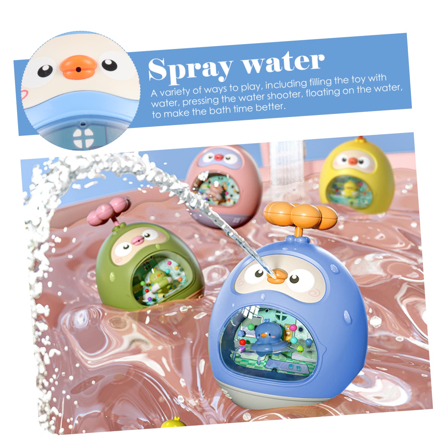 DRESSOOS Spinning Water Tumbler Toy - Fun Bath & Beach Toys for Kids, Sky-Blue ABS Plastic Water Play Toy for Pool, Outdoor & Indoor Playtime