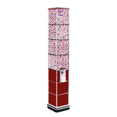 Beaver Single Tower Vending Machine - Commercial Snack & Drink Dispenser for Office, School, or Retail Store - Easy Coin & Bill Operation