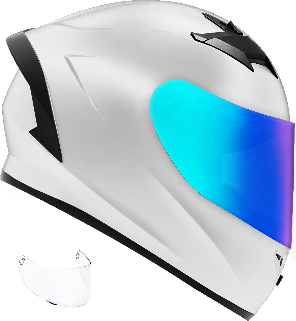 GDM Venom Full Face Motorcycle Helmet - DOT Certified for Safety - Lightweight & Comfortable for Long Rides - Perfect for Street Bikes, Cruisers & Sports Bikes