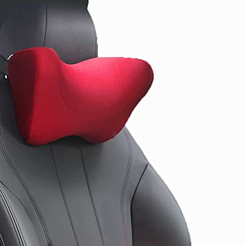 FLJKCT Car Headrest Neck Pillow - Memory Foam Travel Pillow for Comfort & Support - Perfect for Long Drives, Road Trips & Airplane Travel