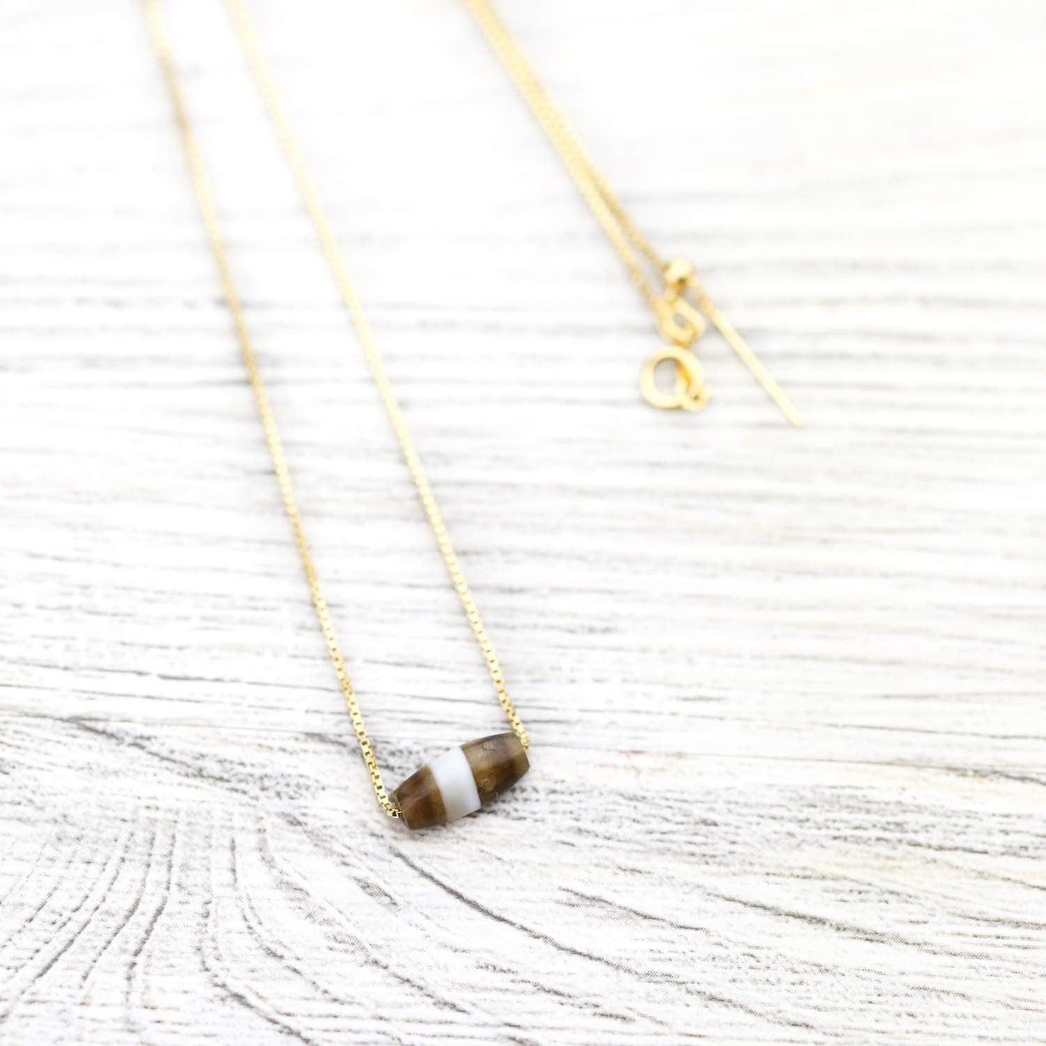 Authentic Sulemani Agate Protection Bead - Natural Healing Stone for Spiritual Protection, Positive Energy & Good Luck | Perfect for Meditation, Jewelry Making & Gift Giving