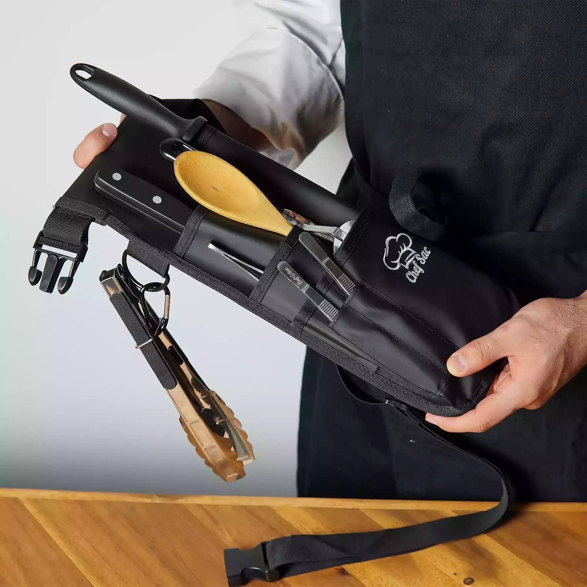 Premium Leather Chef Knife Holster - Durable & Stylish Knife Sheath for Professional Chefs & Home Cooks - Perfect for Kitchen, Camping & Outdoor Cooking