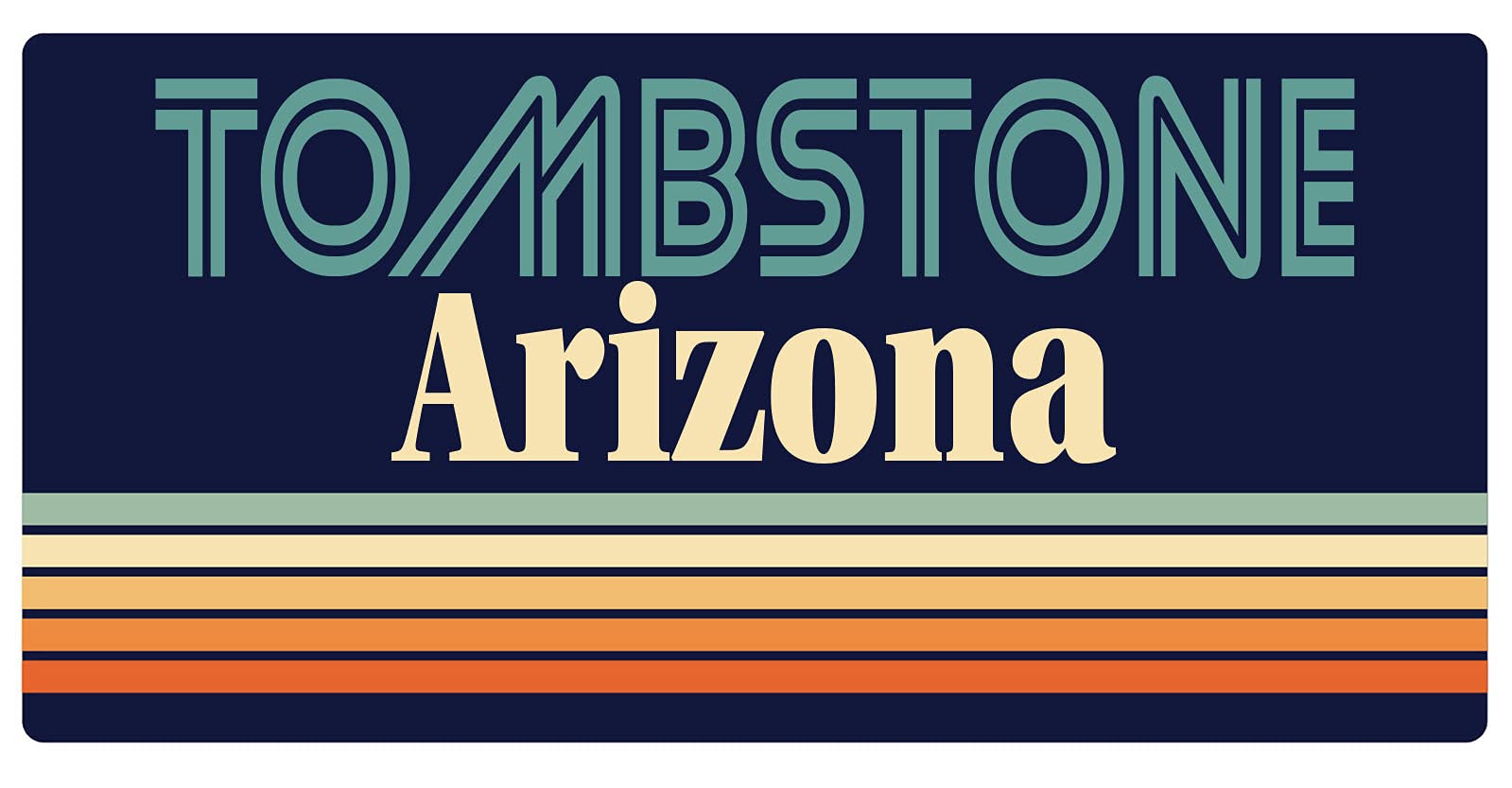 Vintage Tombstone Arizona Fridge Magnet 5 x 2.5 Inch - Retro Souvenir & Collectible for Refrigerator, Office, or Travel Memories