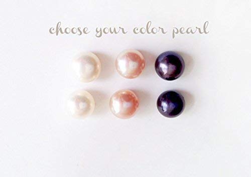 Class of 2025 Graduation Jewelry Gift - Sterling Silver Pearl Stud Earrings for Women | Perfect College Graduation Present for Her | Commencement, Achievement Celebration & Special Occasion Gift