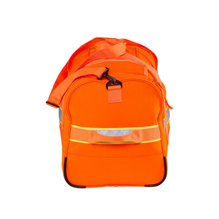 Caribee Bunker 60L Waterproof Safety Gear Bag - Heavy Duty Orange Work Backpack for Construction, Emergency & Outdoor Use