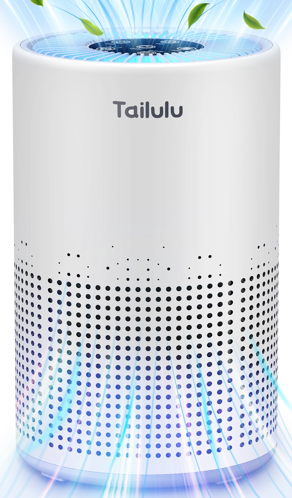 Tailulu H13 True HEPA Air Purifier for Bedroom & Home - 800 Sq.Ft Coverage, Ultra Quiet 12dB Sleep Mode - Removes Dust, Smoke, Pollen & Pet Odors - Portable Air Cleaner with Speed Control & Timer - Perfect for Allergies, Asthma & Nursery Rooms