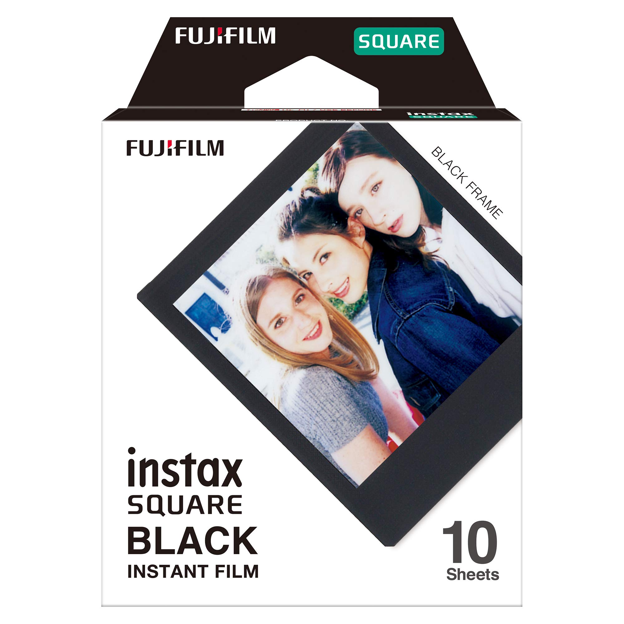 Fujifilm Instax SHARE SP-3 Wireless Photo Printer (White) with 20 Sheets Instax SQUARE Film - 10 White & 10 Black Borders - Print from Smartphone for Parties, Travel & Home Decor