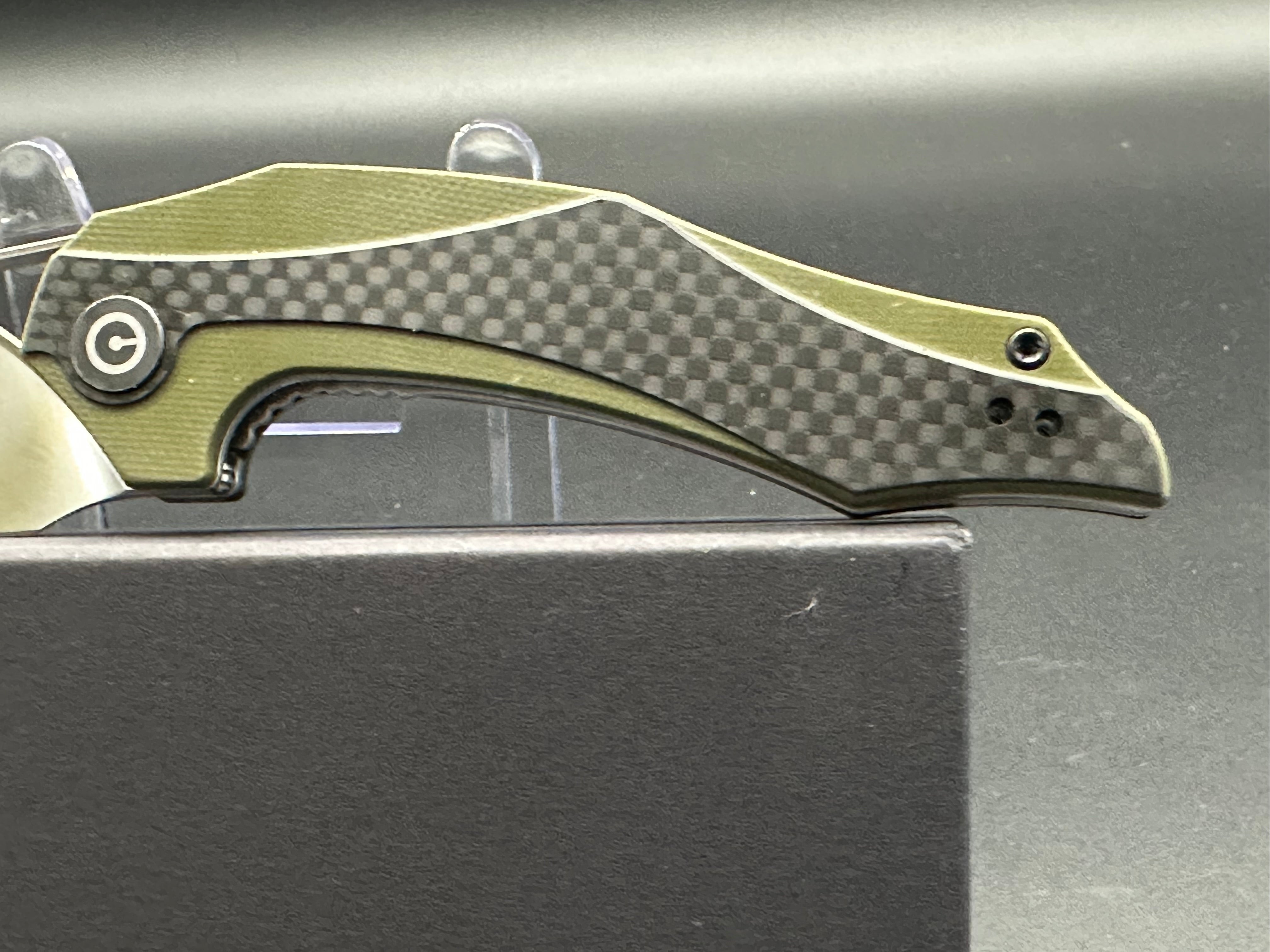 CIVIVI Isham Plethiros Folding Pocket Knife - EDC Tactical Knife with D2 Steel Blade & G10 Handle for Outdoor, Camping, and Everyday Carry