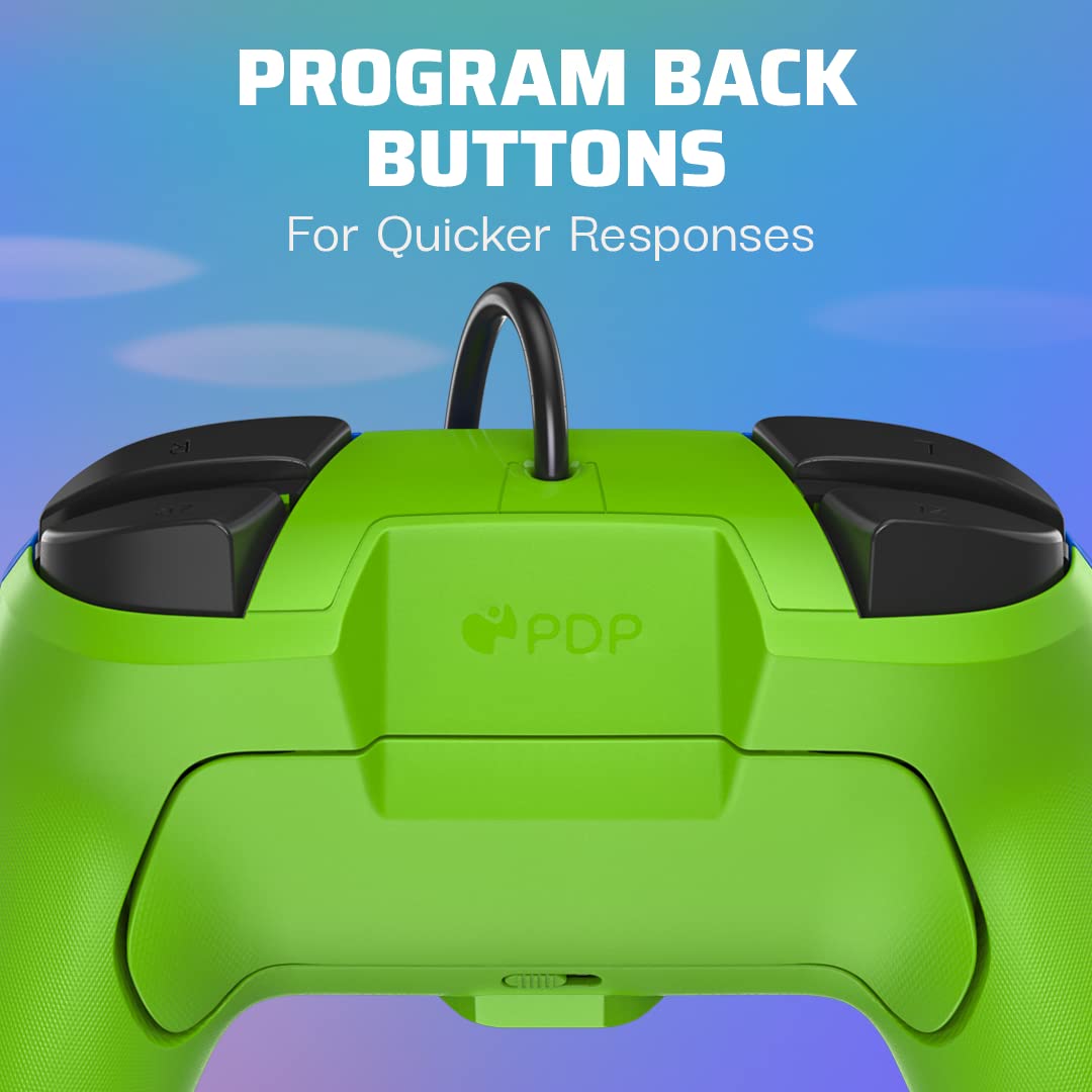 Official Nintendo Licensed PDP Switch Rematch Wired Controller for TOAD & YOSHI - Customizable Buttons, Sticks, Triggers & Paddles - Ergonomic Design for Comfortable Gaming - Perfect for Super Mario, Smash Bros & Multiplayer Gaming Sessions