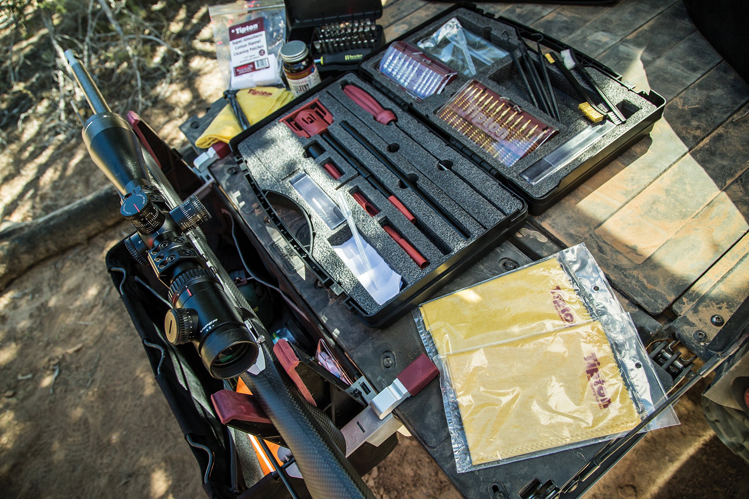 Tipton Gun Cleaning Kit with Jags & Brushes - for Firearm Maintenance & Storage