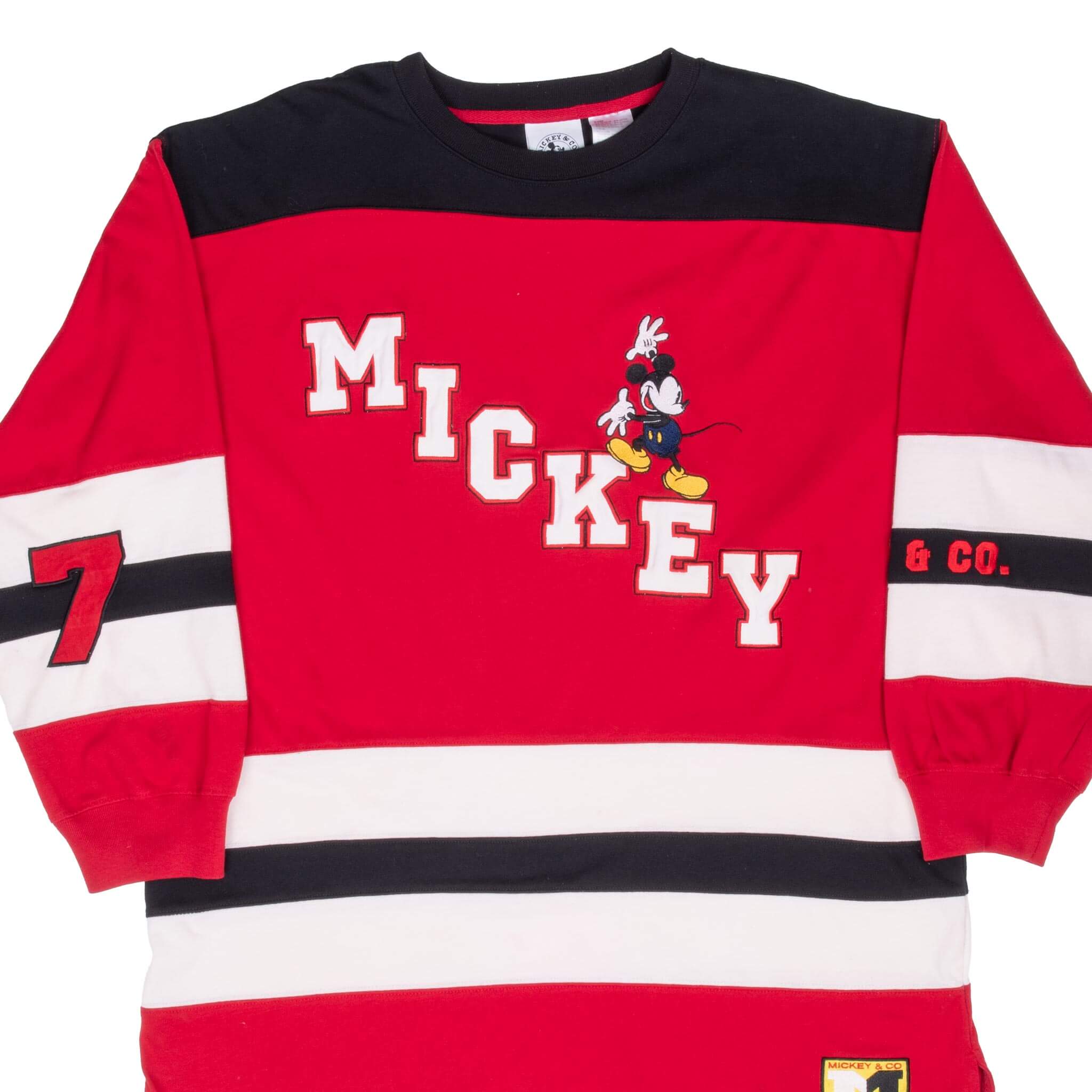 Vintage 1990s Disney Mickey Mouse Long Sleeve T-Shirt XL - Retro Cartoon Graphic Tee for Men & Women - Perfect for Casual Wear, Theme Parties & Disney Fans Collection
