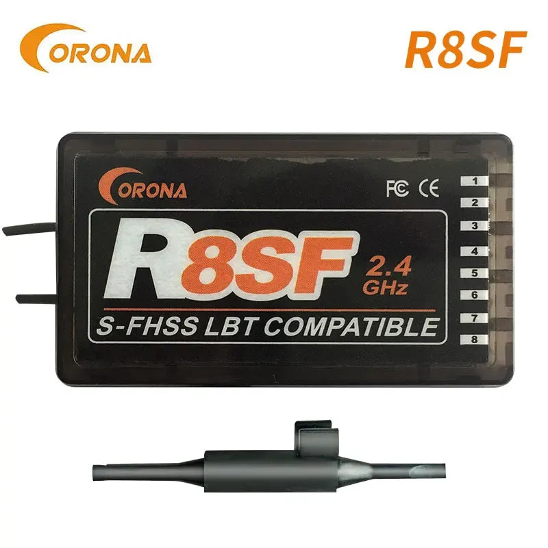 2.4G R8SF S FHSS/FHSS Receiver Compatible with FUTABA S FHSS T6J T8J T14SG 16SZ - for Airplanes, Helicopters, RC Cars - Perfect for Hobbyists and Drone Enthusiasts
