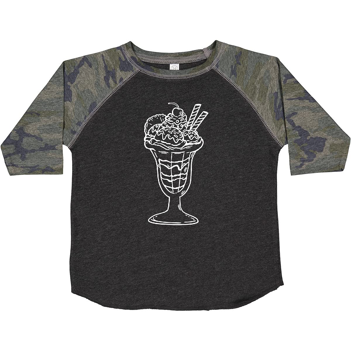 Inktastic Ice Cream Sundae Toddler T-Shirt - Cute Soft Cotton Tee for Boys & Girls - Perfect for Birthday Parties, Summer Outfits & Playdates