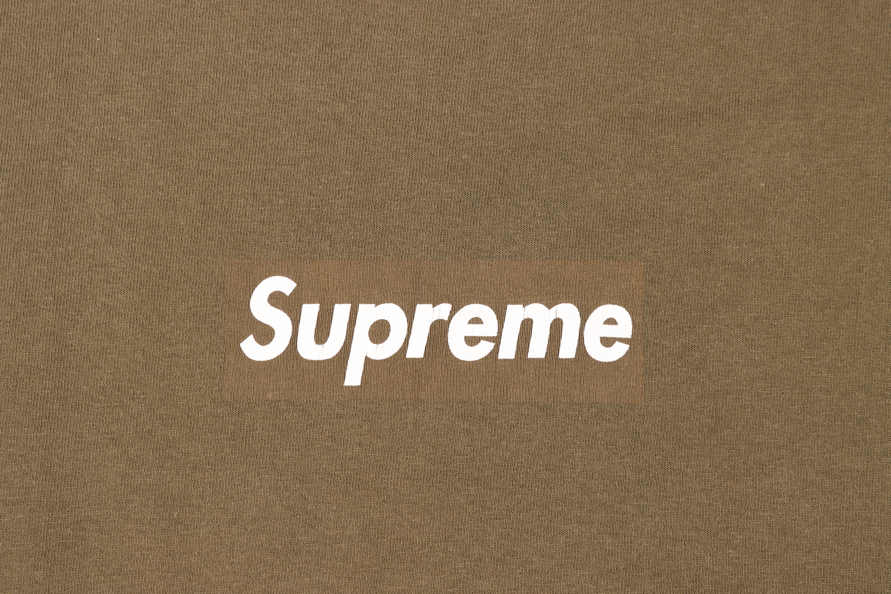 Vintage 1990's Olive Green Box Logo T-Shirt - Retro Streetwear for Men & Women - Perfect for Casual Outfits, Urban Fashion, and 90s Nostalgia