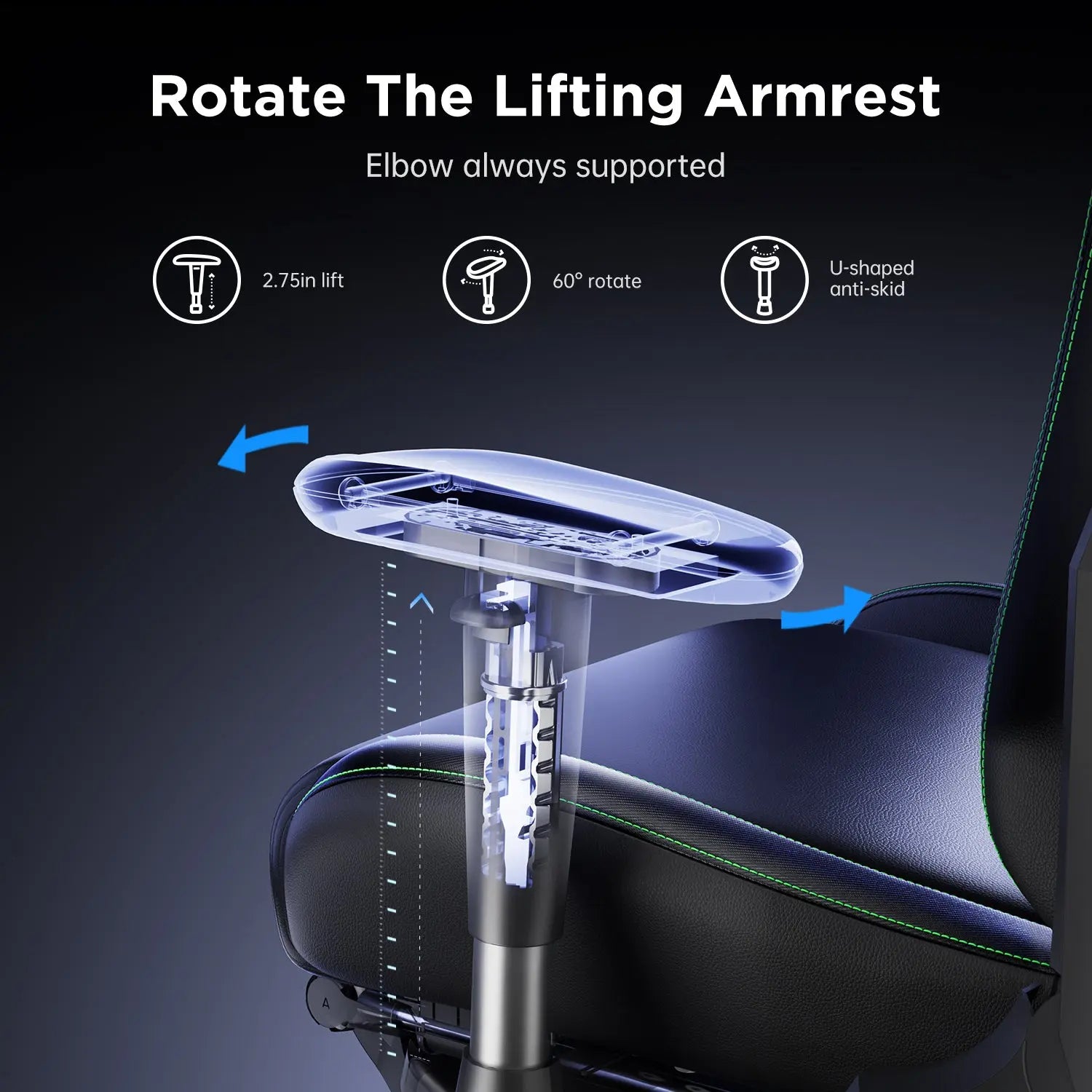 AutoFull C3 Basic Ergonomic Gaming Chair - Comfortable Racing Style Computer Chair for PC & Console Gamers - Perfect for Long Gaming Sessions, Office Work & Home Use