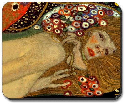Klimt Art Plates - Sea Serpents III Premium Mouse Pad for Gaming & Office Use | Ergonomic Design for Computers & Laptops