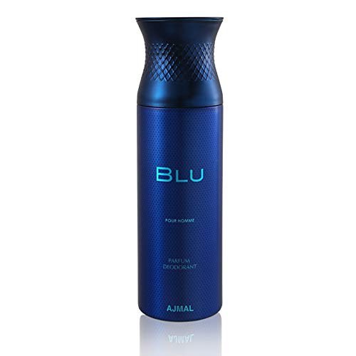 Ajmal Blu & Sacred Love Perfume Deodorant Set - 200ml Body Spray Gift Combo for Men & Women | Fresh Long-Lasting Fragrance for Daily Wear, Date Night & Special Occasions