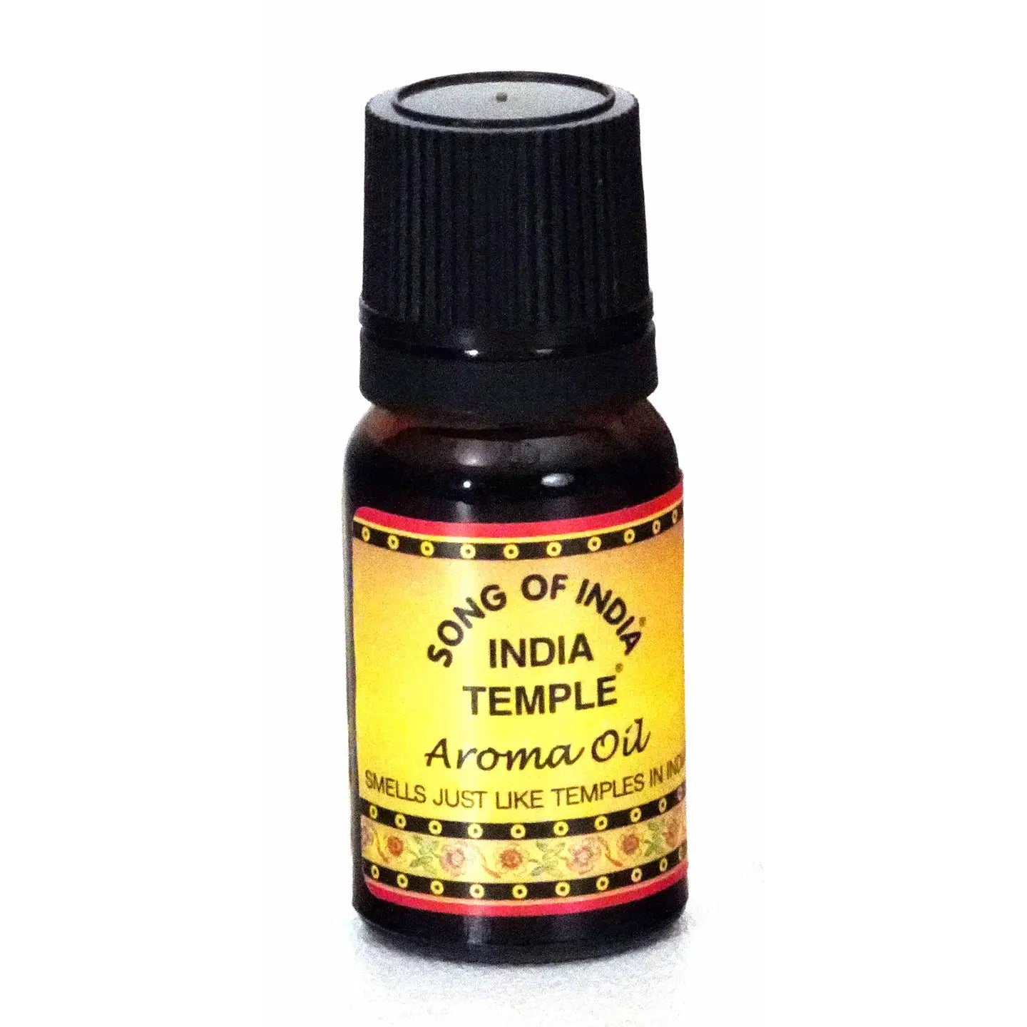 India Temple Oil Roll On Aroma Perfume - Natural Essential Oil Fragrance for Meditation, Yoga & Stress Relief