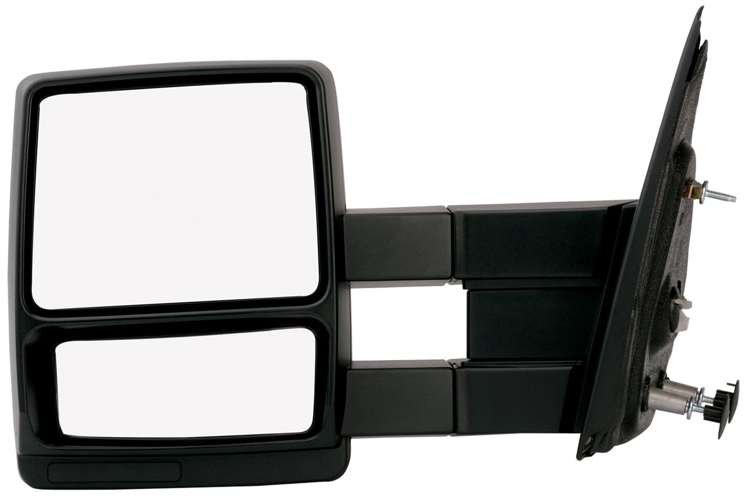 Fit System Towing Mirror Pair for Ford F150 2015-2023 - Extendable Textured Black Manual Foldaway Mirrors - Perfect for Towing Trailers, Boats & RVs - Enhanced Visibility & Safety
