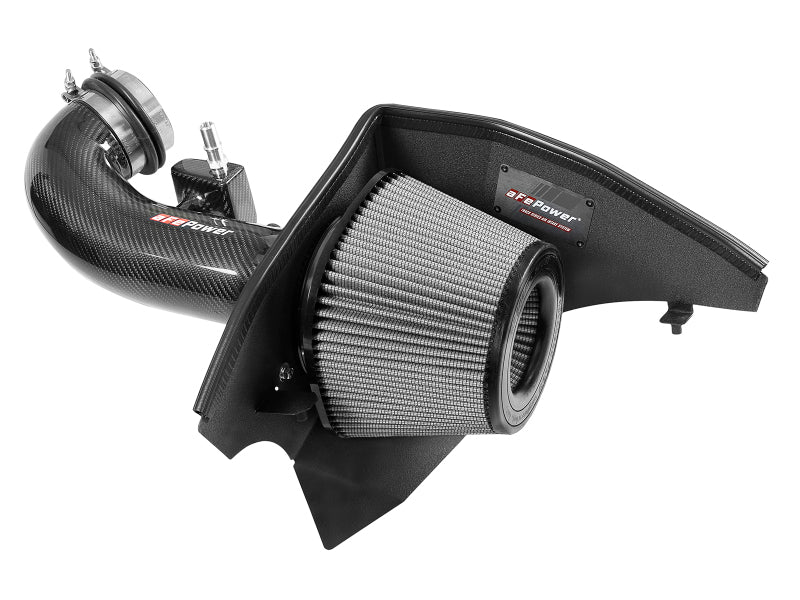 aFe 19-21 GM Trucks 5.3L/6.2L Track Series Carbon Fiber Cold Air Intake System with Pro Dry S Filters - Performance Upgrade for Silverado & Sierra - Off-Road & Street Racing Use