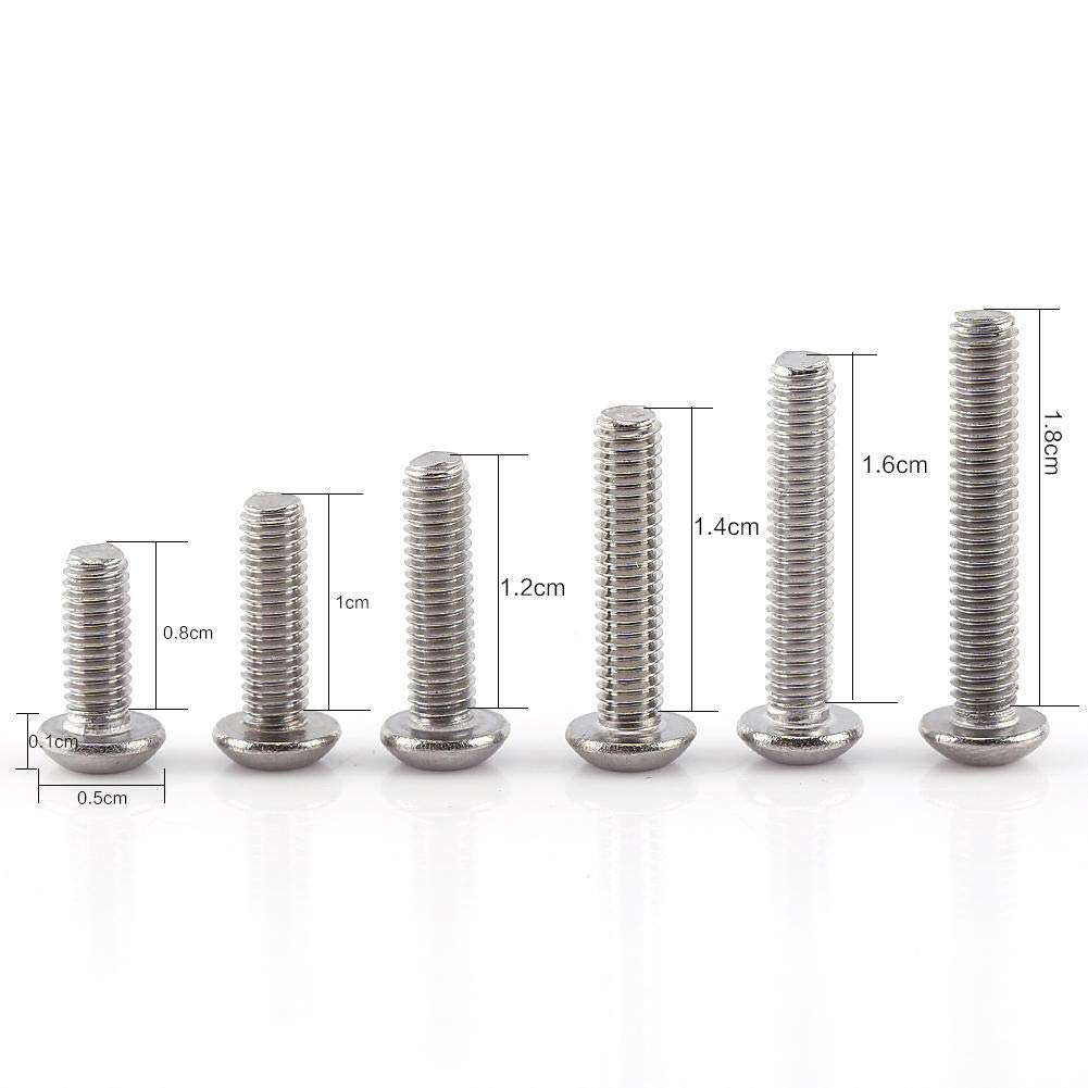 304 Stainless Steel M3 Screws & Nuts Kit - 300pcs Hex Socket Head for DIY & Repair