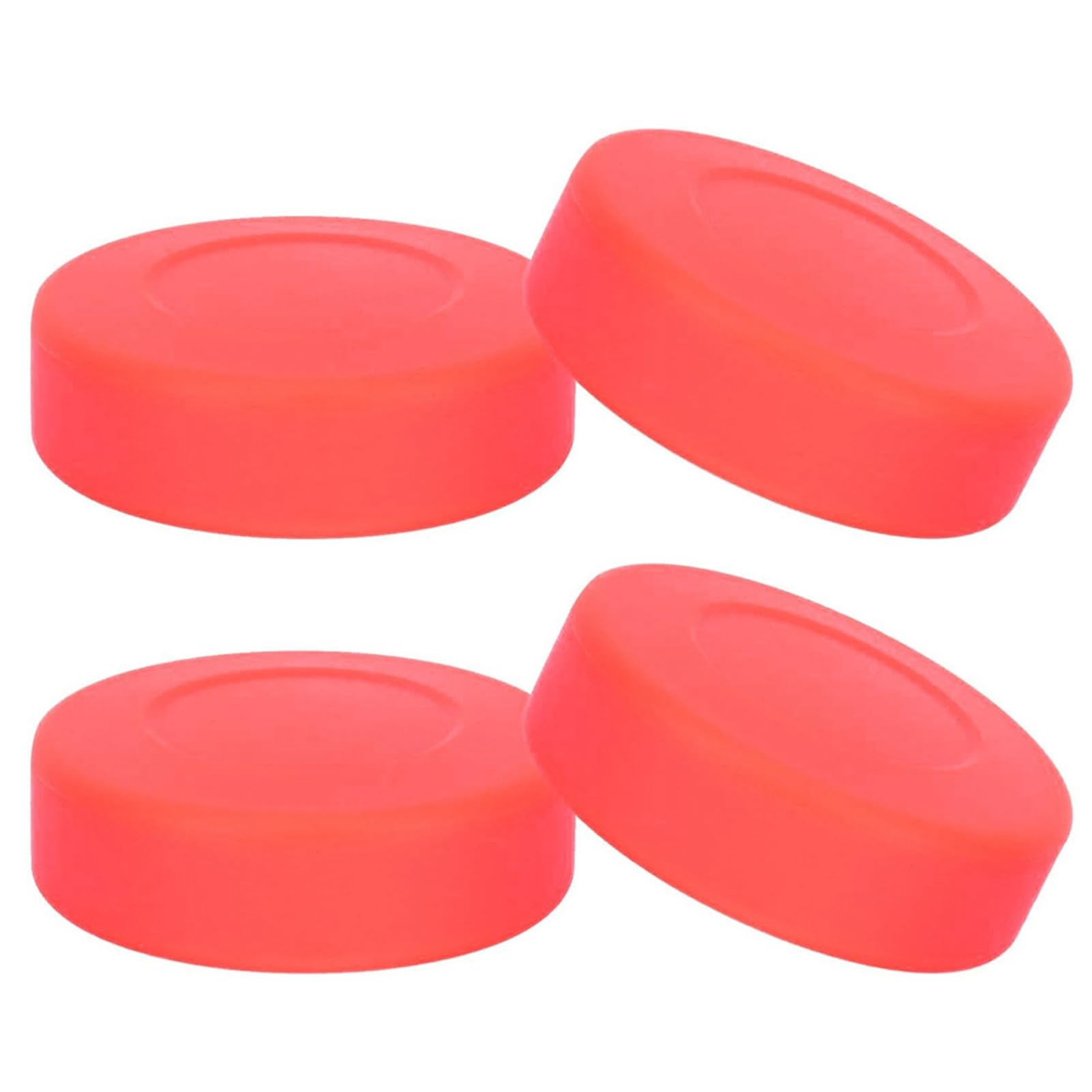 1/2/4PCS Professional Ice Hockey Training Pucks - Black Matte Impact Glide Pucks for Practice & Classic Training - Standard Indoor Hockey Sports Equipment for Rinks, Backyard Drills & Gym Sessions