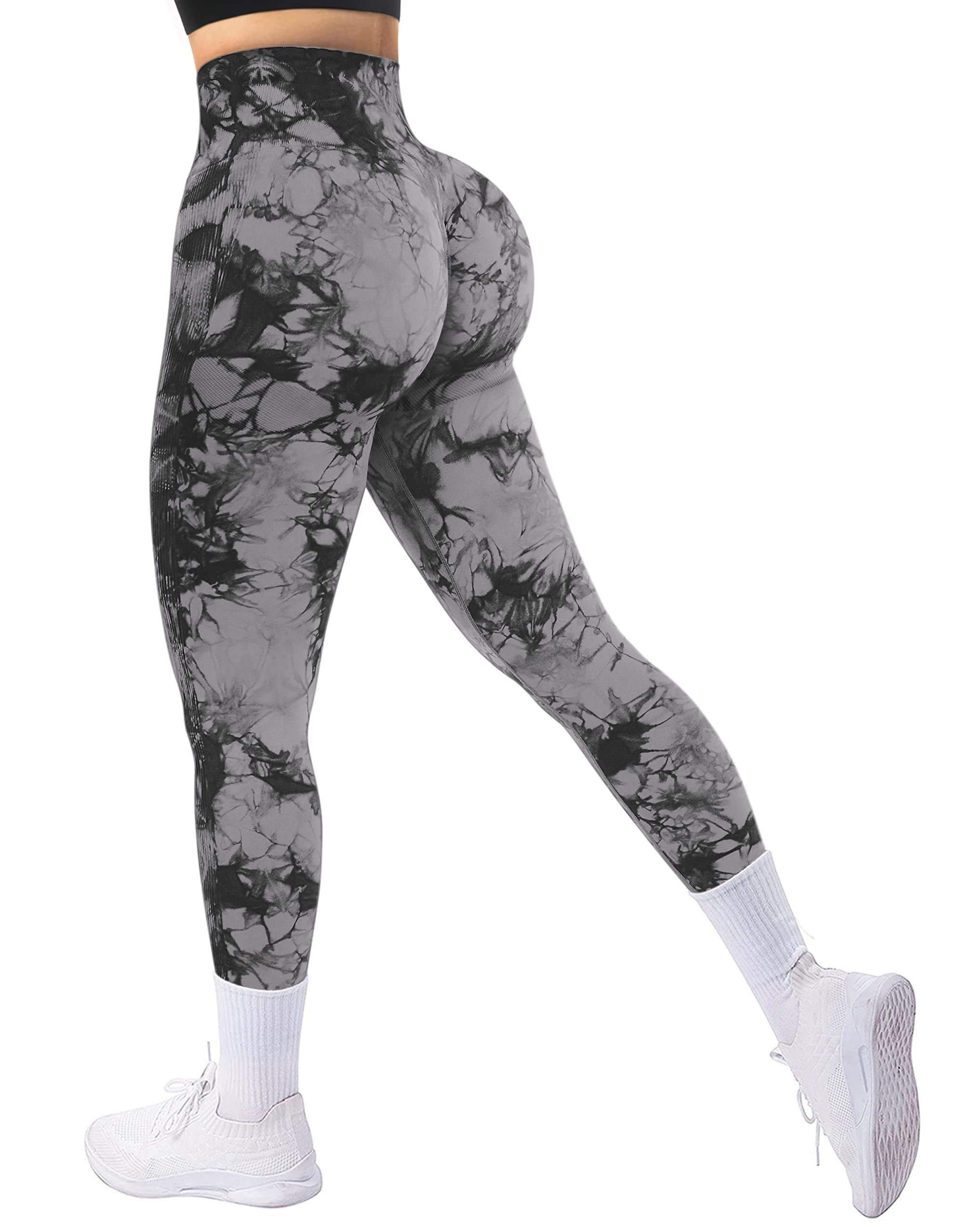AGROSTE Women's High Waisted Seamless Scrunch Butt Lifting Workout Leggings - Booty Yoga Pants & Comfortable Tights for Gym, Running & Lounge Wear