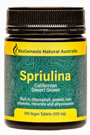 Biogenesis Spirulina Tablets - Organic Californian Desert Grown Superfood Supplement for Immune Support & Detox - Perfect for Daily Wellness Routine & Active Lifestyle