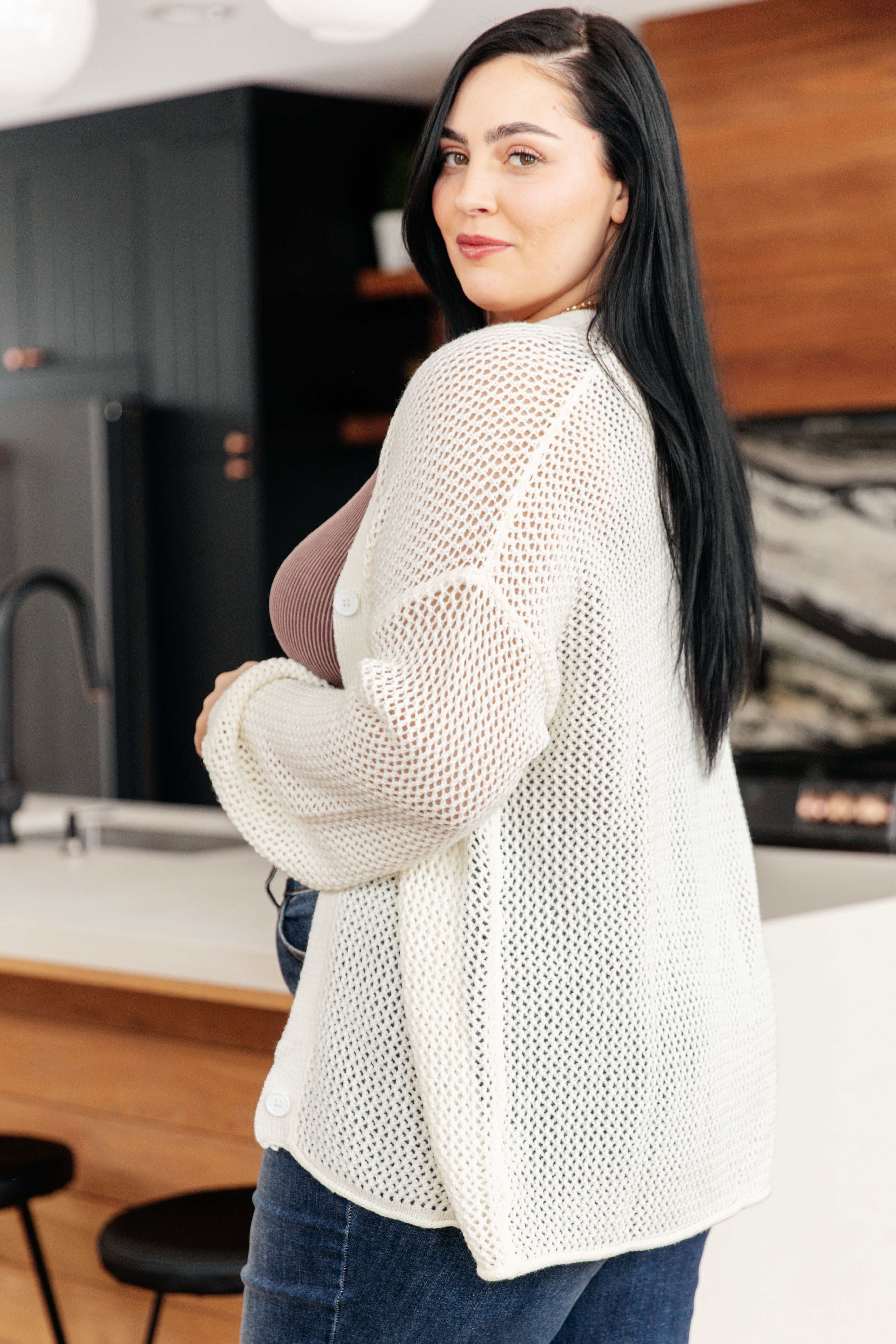 Cozy Cottage Cardigan for Women - Soft Knit Sweater with Pockets, Long Sleeve Open Front Cardigan (Perfect for Fall, Winter, Office & Casual Wear)