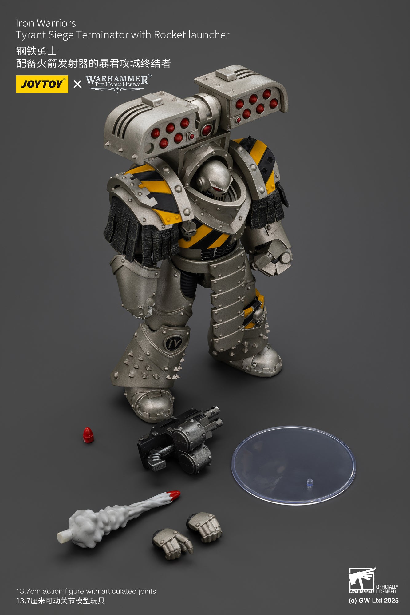 Pre Order 1/18 JOYTOY Warhammer The Horus Heresy Iron Warriors Tyrant Siege Terminator Action Figure Set - Perfect for Collectors, Warhammer 40K Fans & Tabletop Gaming Enthusiasts