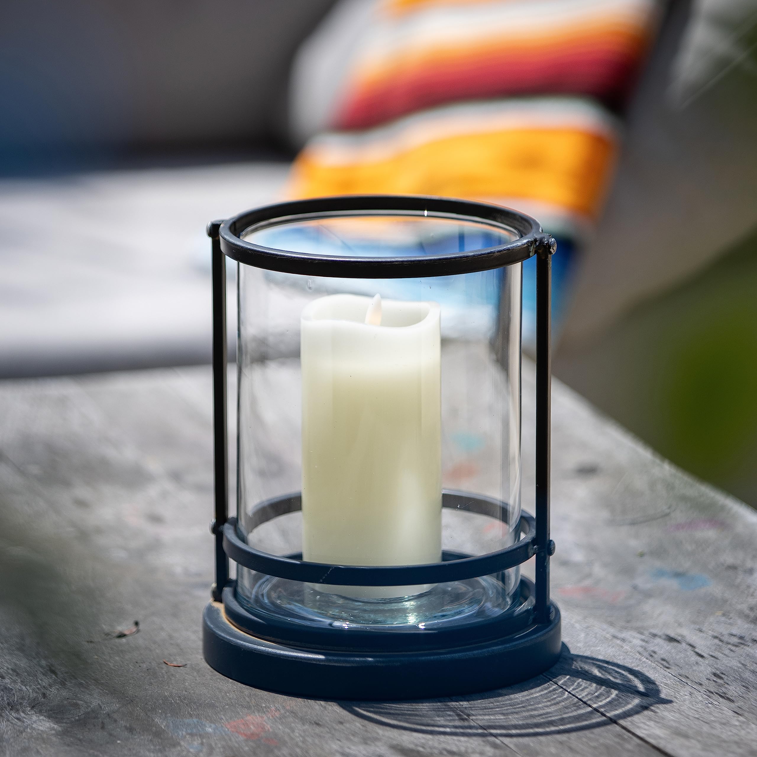 Stonebriar 6-Pack White Real Wax Flameless LED Pillar Candles - 3x6 Inches with Remote Control & Timer - Perfect for Home Decor, Weddings, and Romantic Dinners