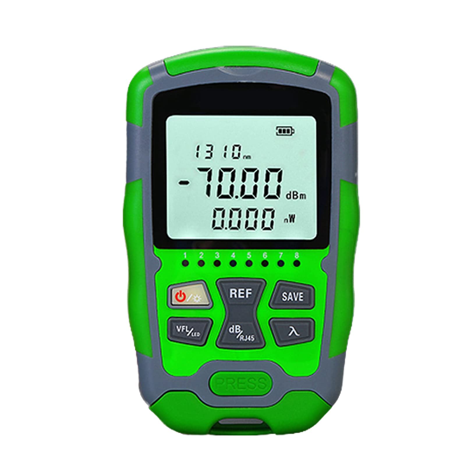 850-1700nm Digital Optical Fiber Power Meter with LCD Display | Portable Fiber Optic Cable Tester Tool | Universal Interface for Detecting Cable Faults | Ideal for Network Installation & Maintenance