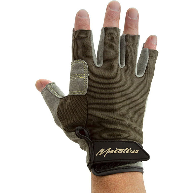 Metolius Talon 3/4 Finger Belay Gloves for Rock Climbing - Durable & Lightweight (Closeout) - Perfect for Indoor & Outdoor Climbing, Bouldering & Mountaineering